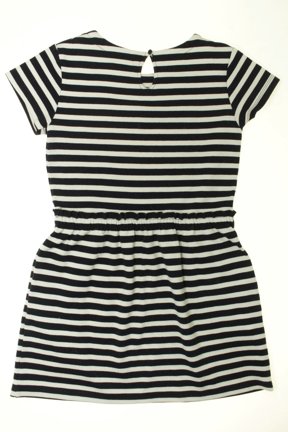 Robe rayée manches courtes