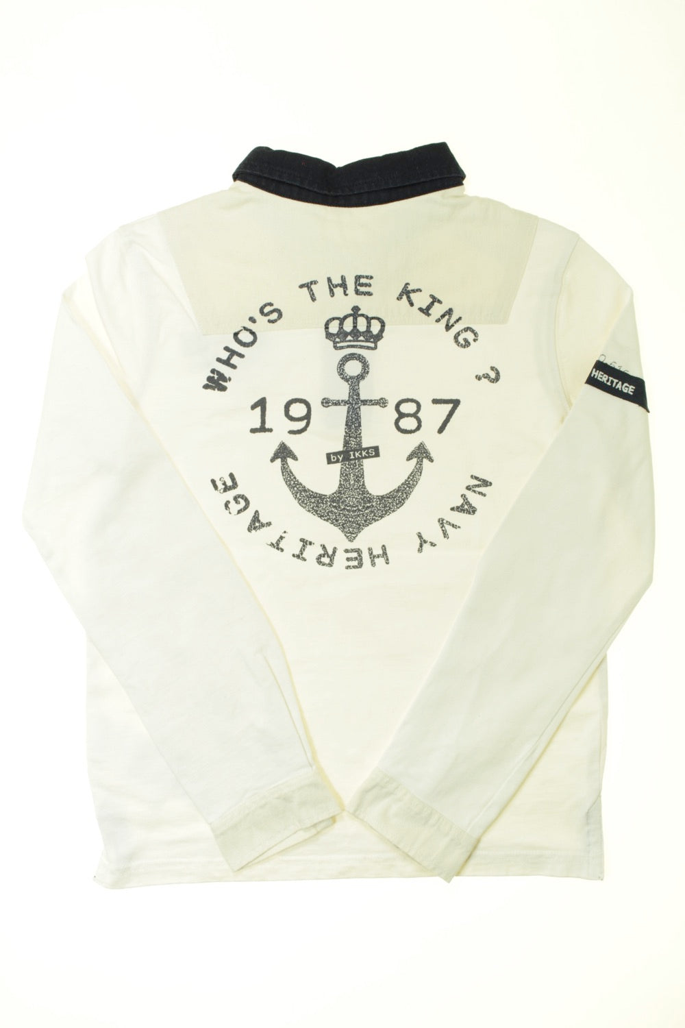 Polo manches longues Ancre