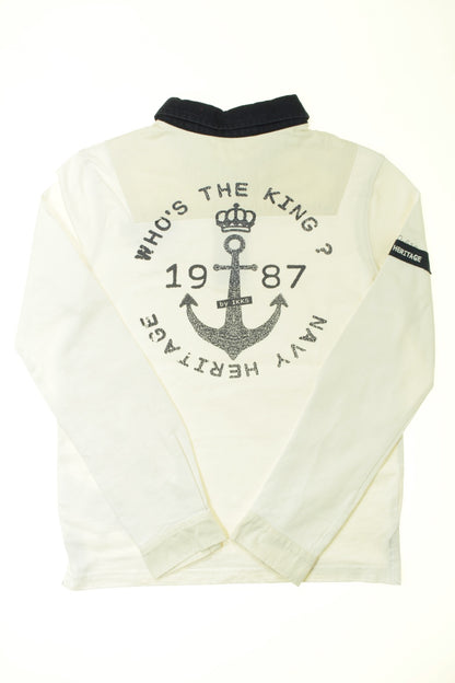 Polo manches longues Ancre