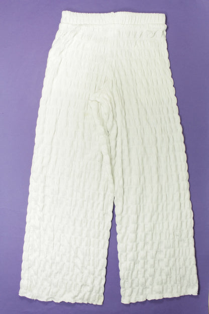 Pantalon gaufré
