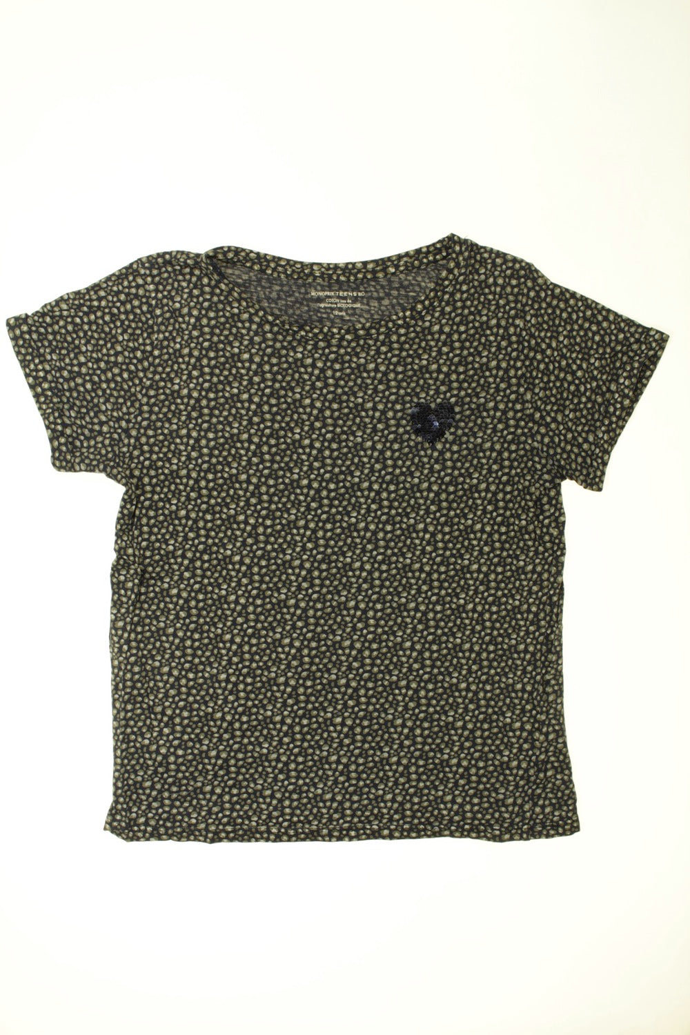 Tee-shirt manches courtes tacheté