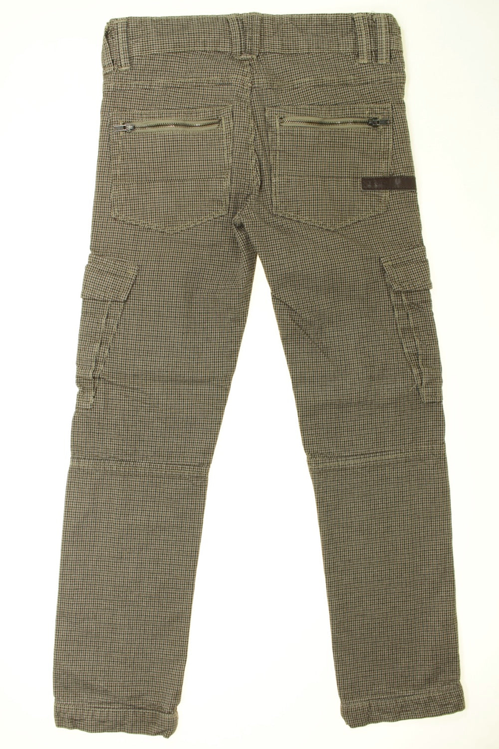 Pantalon cargo pied de poule