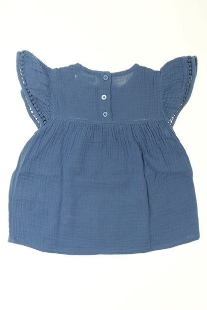 Blouse manches courtes gaufrée