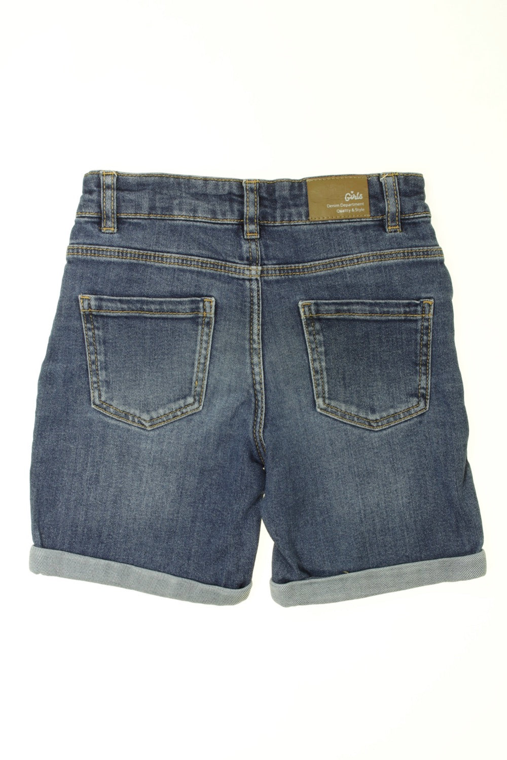 Short en jean brodé