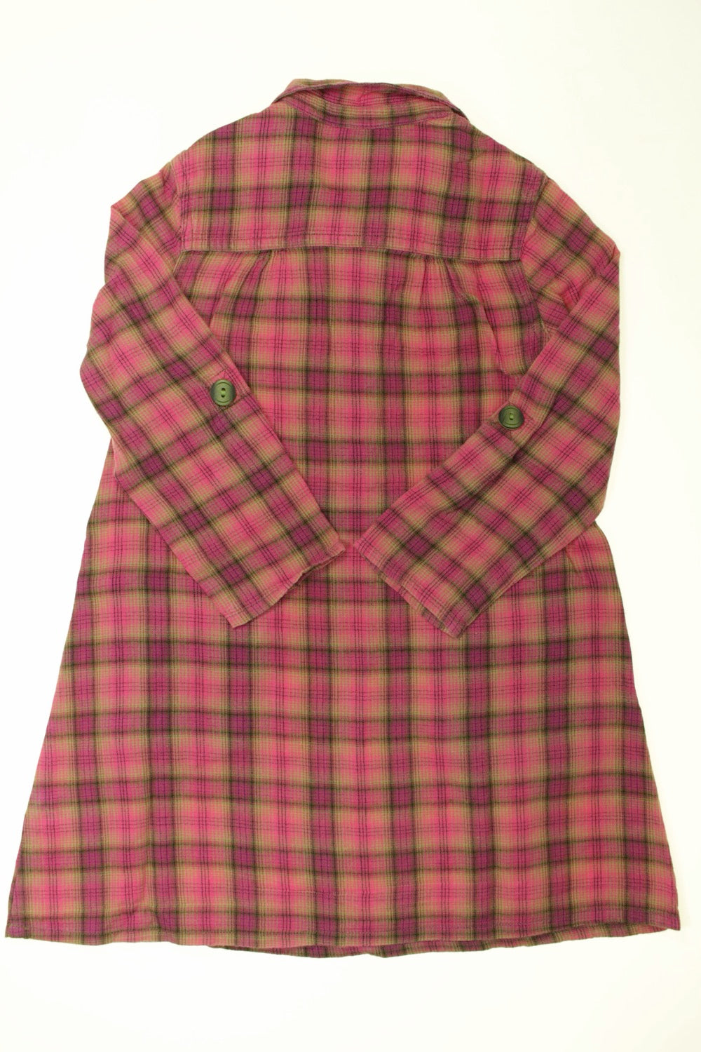Robe manches longues à carreaux
