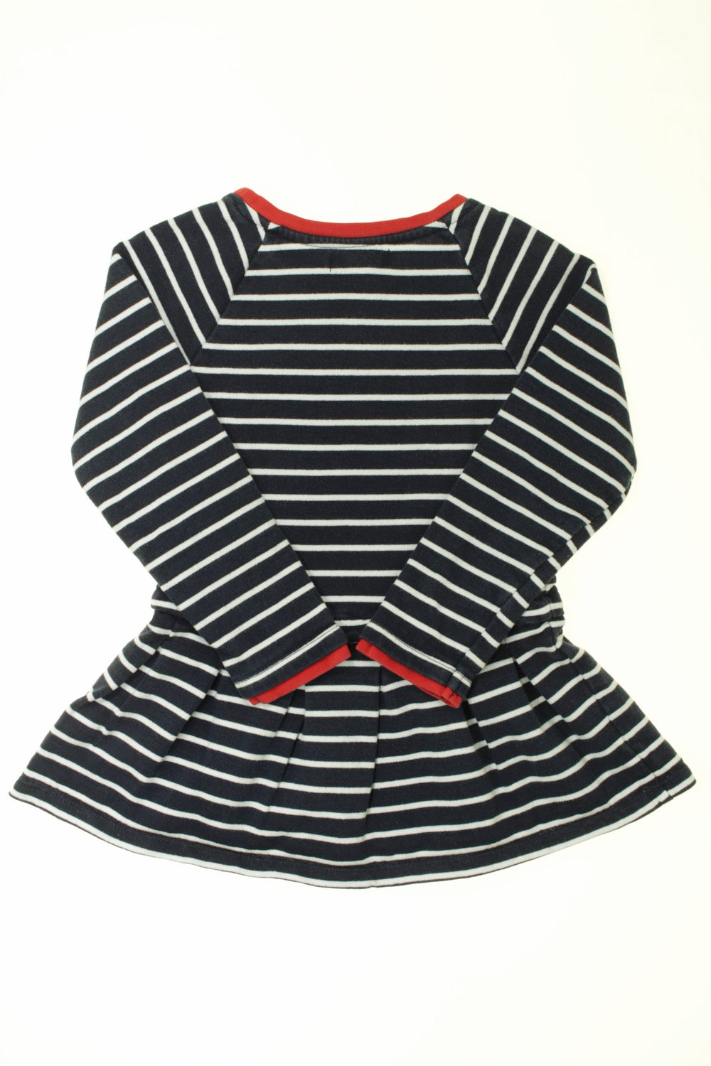 Robe manches longues rayée