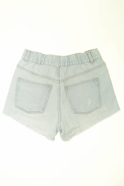 Short usé en jean