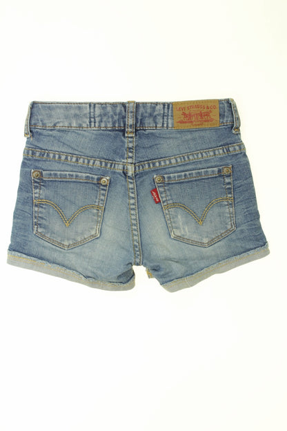 Short en jean effet vieilli