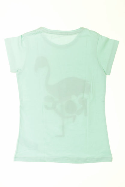 Tee-shirt manches courtes Flamant rose