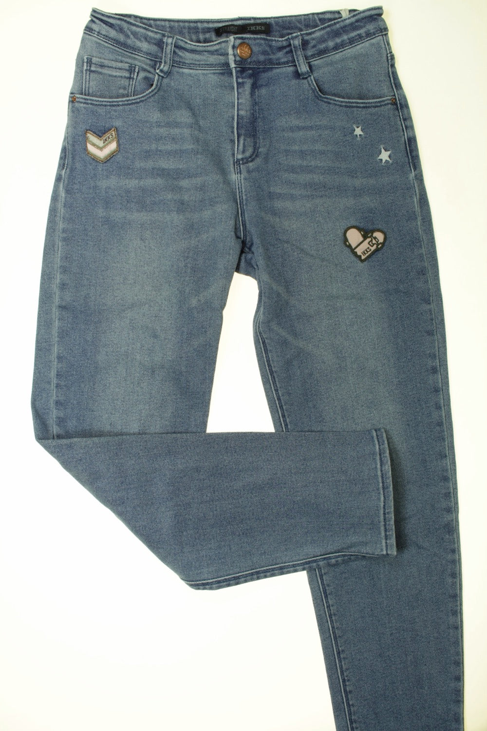Jean boyfriend brodé