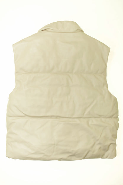 Doudoune simili cuir - 14 ans
