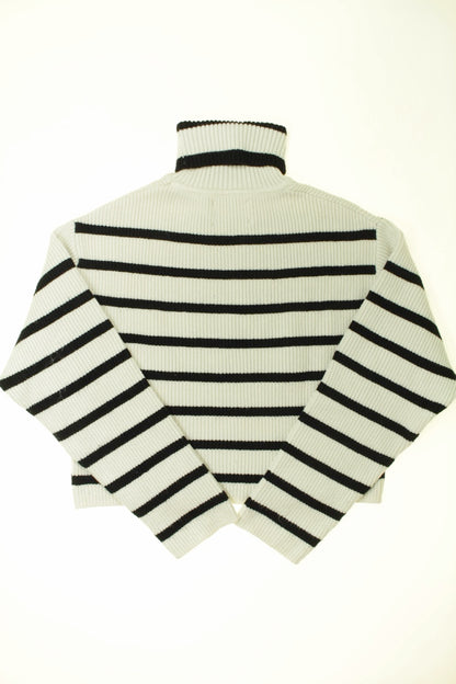 Pull col roulé court
