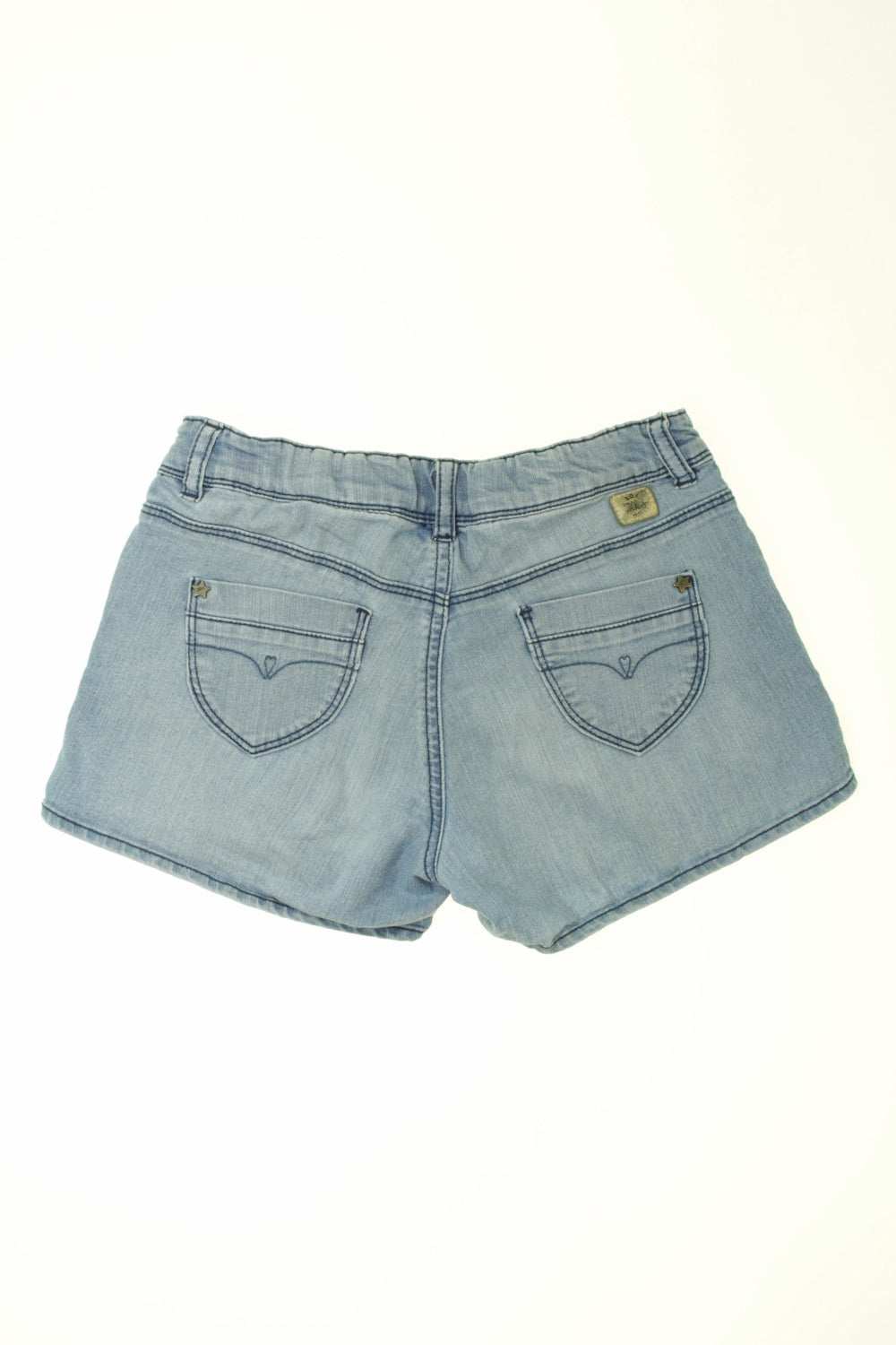 Short en jean et dentelle